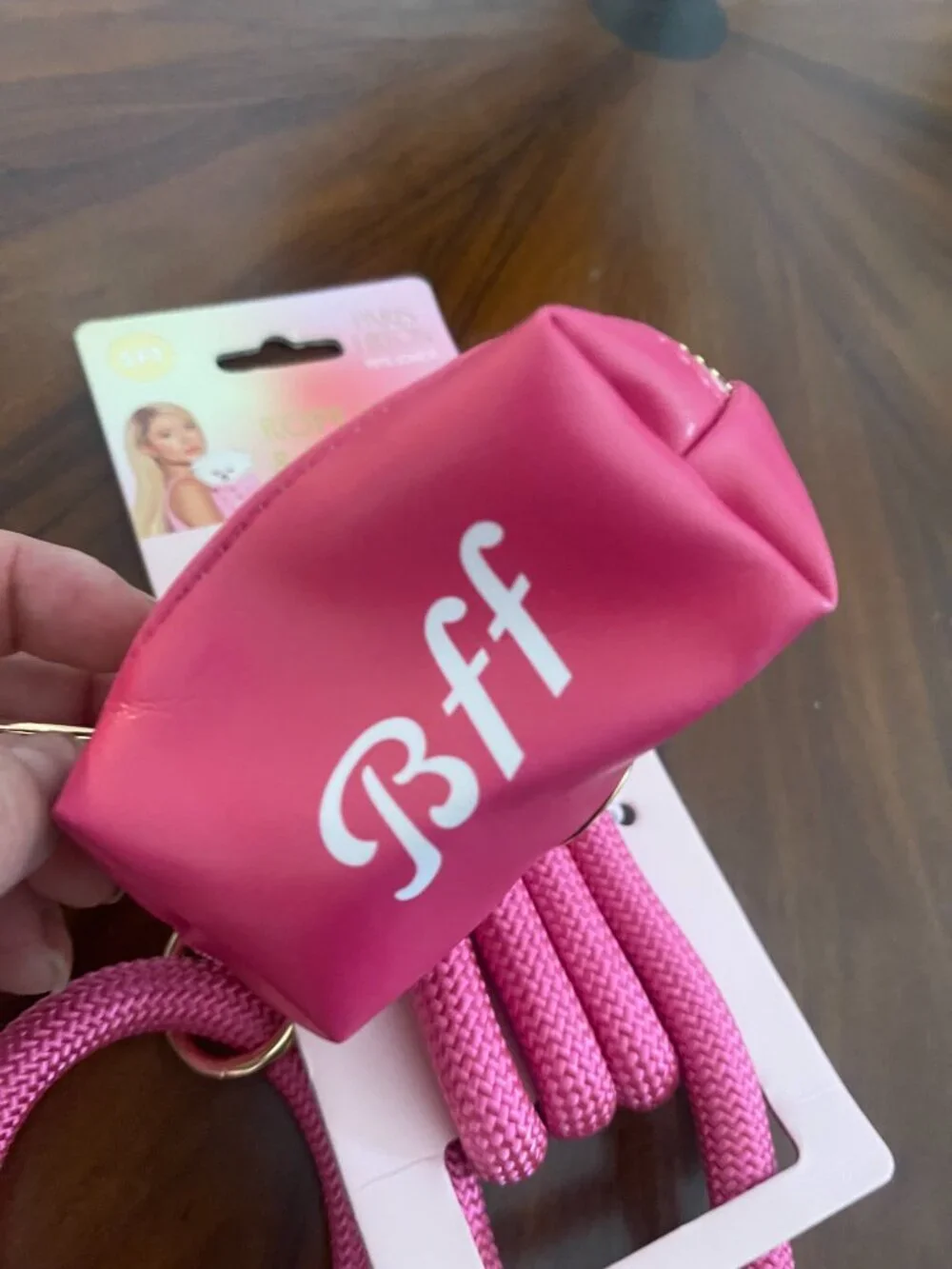 Paris Hilton Pink Dog Leash + Bag Dispenser BFF NWT